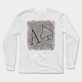 Ace of Spade Skribbles 3 Long Sleeve T-Shirt